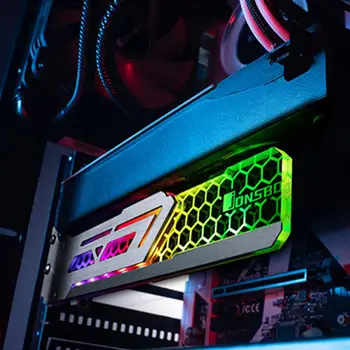 Jonsbo V3 RGB Grafika Kortelės Palaikymas Rėmo 12V 3 Pin Automatinis LED Pakeisti Vaizdo Kortelės Turėtojas GPU Laikiklis Vandens Aušinimo Stovo Komplektas