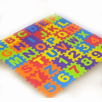 36Pcs/set ABCD/Modelio Numeris Putų Įspūdį Vaikams Kilimas Kilimas Padalinti Bendrą EVA Baby Žaisti Mat Patalpų Minkštas veiklos Puzzle Mats