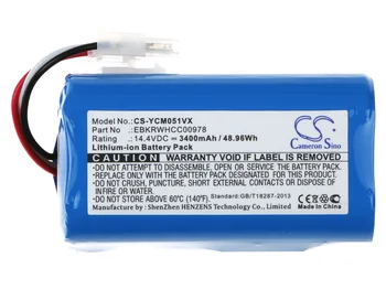 Cameron Kinijos 3400mAh Baterija iCLEBO YCR-M05, M05-P, M04-1,M05-10, YCR-M05-10, YCR-M05-11, YCR-M05-20, YCR-M05-30, YCR-M05-50