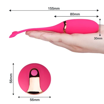 Belaidžio Nešiojami Nuotolinio Valdymo Vibratoriai USB Įkrovimo Vibruojantis Kiaušinis Pasinaudoti Klitorio ir G-spot Masažas Sekso Žaislai Moterims