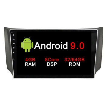 Built-in DSP Android 9.0 Automobilio DVD grotuvas GPS GLONSS Navigacijos Už 