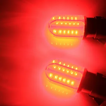 ANGRONG 2x 567 PR21/5W BAW15d Raudona COB LED Lemputės Galiniai Stabdžiai stabdžių Žibintas Lemputė 12V Už Ford