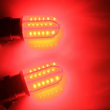ANGRONG 2x 567 PR21/5W BAW15d Raudona COB LED Lemputės Galiniai Stabdžiai stabdžių Žibintas Lemputė 12V Už Ford