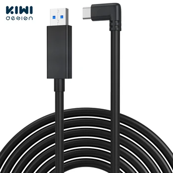 KIWI dizainas Atnaujintas 16 PĖDŲ(5 M) USB3.0 C Tipo Quest Link cable Didelės Spartos Duomenų Perdavimo Oculus Quest/ Quest 2