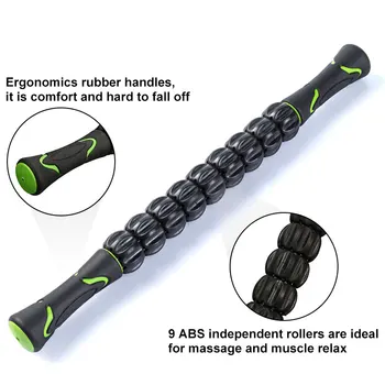 Nešiojamų Raumenų Roller Kūno Masažas Stick Jogos Stick Mažinant Raumenų Skausmas atsipalaidavimą, Fizinės Terapijos Fitneso Įranga