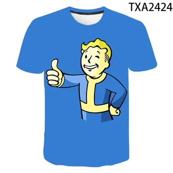 Vault Tec Žaidimų Vaizdo Žaidimas Fallout 76 2 3 4 Tee Viršūnės T Marškiniai Vyrams, Moterims, Vaikams Laisvalaikio Mada marškinėliai Vault-Tec Berniukas Mergaitė Vaikai
