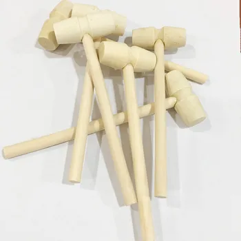 20 vnt medienos mini plaktuko formos žaislas vaikams medienos švietimo žaislas