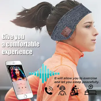 JINSERTA Bluetooth ekrano užsklandą Miego Ausines Belaidžių Muzikos, Sporto Ausinės, Stereo Ausinės su Ilgai Žaisti Kelionės