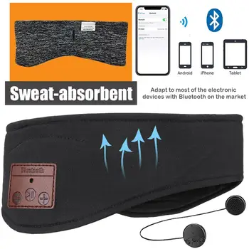 JINSERTA Bluetooth ekrano užsklandą Miego Ausines Belaidžių Muzikos, Sporto Ausinės, Stereo Ausinės su Ilgai Žaisti Kelionės