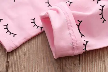 Vaikams Kūdikių, Mergaičių Drabužiai Nustatyti 2020 m. Vasarą Lūpų T-shirt+Blakstienų Rausvos Kelnes 2VNT Bamblys Kūdikiui Baby Girl Drabužių Komplektus, 3M/6M-5T