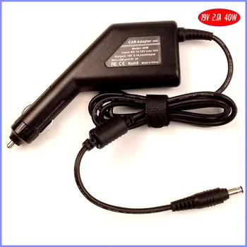 19V 2.1 Nešiojamas, Automobilinis DC Adapteris, Įkroviklis + USB Power 