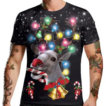 Bjaurusis Kalėdų Marškinėliai Vyrams Trumpas Rankovėmis Marškinėliai Plius Dydis Vyrų Juokinga, T-Marškinėliai, Unisex Jersey Viršūnes Vasaros T Shirts Kalėdų Medžiaga