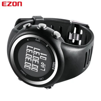 Geriausia Pardavimo EZON T031 GPS Tinkamumo Laikas Žiūrėti Sportas Lauko Vandeniui Skaitmeninės Žiūrėti Greitį, Atstumą, Kalorijų Skaitiklis Vyrai Žiūrėti