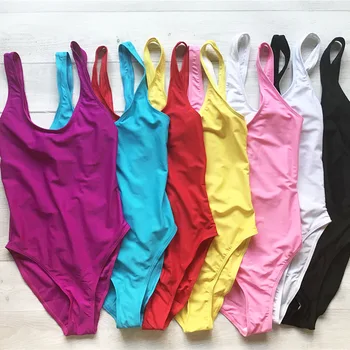 Moterų maudymosi kostiumėlį, Kietas vientisi maudymosi kostiumėlį Tuščią Seksualus Plaukti Kostiumas 2020 M. maudymosi Kostiumėliai, Aukštos Sumažinti Backless Bodysuit Maudymosi Kostiumą Paplūdimio