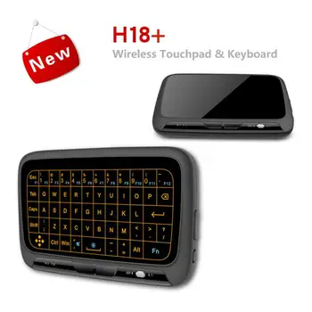 Mini 2.4 G Bevielio H18 Klaviatūros Apšvietimas Touchpad Oro Pele IR Simpatijų Nuotolinio Valdymo DĖŽUTĖ Smart TV 