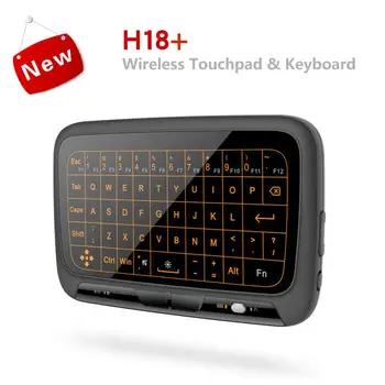 Mini 2.4 G Bevielio H18 Klaviatūros Apšvietimas Touchpad Oro Pele IR Simpatijų Nuotolinio Valdymo DĖŽUTĖ Smart TV 