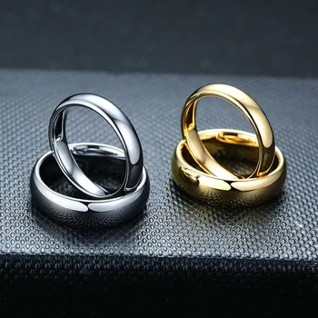 ZORCVENS 2020 Naujas Mados Aukso Sidabro Spalvos Volframo Užsakymą Pavadinimas Žiedai Aukštos Kokybės Asmeninį Vestuvių Žiedas Vyrams ir Moterims