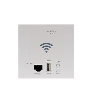 300Mbps WiFi Kartotuvas 86 Skydas Sienos Prieigos Tašką, USB2.0 POE 24V Belaidžio Maršrutizatoriaus SSID 2.4 G 802.11 n 10/100M LAN WAN Didmeninės