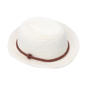 18 colių Mergaičių lėlės priedai Saulės skrybėlę Amerikos naujagimių rankų darbo šiaudų skrybėlę, smėlio žaislai tinkami 43 cm kūdikių lėlės c499