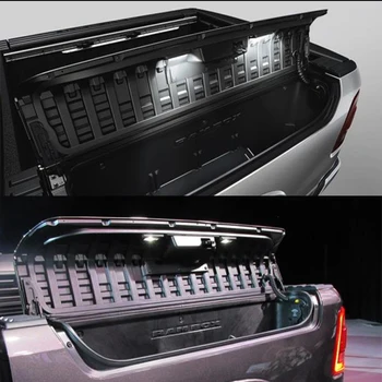 (4) Visiškai Baltas LED RamBox Vidaus apšvietimo Pakeitimas Suderinama Su 2013-2019 Dodge RAM 1500 2500 3500 Sunkvežimio Lova Saugojimo Dėžutė