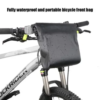 Atsparus vandeniui Dviračio Krepšys Bicycle Priekinis Rėmas PVC Maišelį, Dviračių Top Tube Maišelį Dviračių Didelis Maišas
