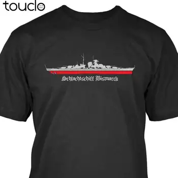 Karšto pardavimo medvilnės Schlachtschiff Bismarkas T-Shirt