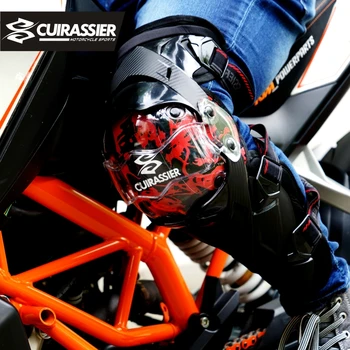 Cuirassier Apsaugos Motociklo antkelius Kneepad Raštas Apsaugos Off Road MX, Motokroso Petnešomis Alkūnės Apsaugai Lenktynių Apsaugoti
