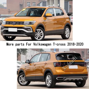 Automobilių Kėbulo Antakių Stick išoriniai galinio vaizdo Šoninių Stiklo, Veidrodžio Dangtelis Apdailos Rėmas Volkswagen VW T-kirsti Tcross 2018 2019 2020