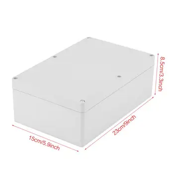 Karšto 230*150*85mm atsparus Vandeniui Balta Plastikinė dėžutė Projekto Atveju DIY kabelių Paskirstymo Dėžutė