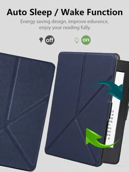 Smart Cover Case for Kindle Paperwhite 4 2018,10 th Gen E-reader, Origami Multi sulankstomas Stovas Kampų su Auto Miego Pabusti