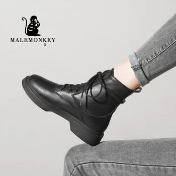 Odiniai Batai Moterims Prabanga 2020 Moterų Mados Batai Žiemą Pleišto Platforma Batai Ponios Rudenį Juoda Zapatos De Mujer