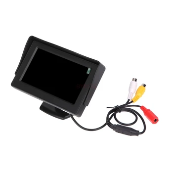 BYNCG Automobilio Galinio vaizdo Kamera su 4.3 colių Lentelė Ekranas TFT Veidrodis Stovėjimo Reaverse Backup Sistemos, Naktinio Matymo Vandeniui
