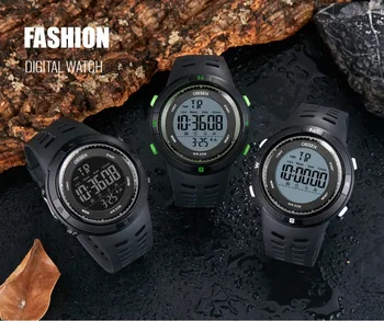 Skaitmeninis Led Vyrų Sportas Žiūrėti reloj hombre Juoda 50M Nardymo Silikoninė apyrankė vyrams karinių elektroniniai laikrodžiai vyrų laikrodžiai