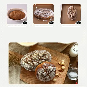 1pc Virtuvės Ilgai Tešlos Rotango Krepšiai, Korektūros, Įrodančius, Rotango Slapukas Duonos Kepimas Krepšelį Rotango Maisto produktų Laikymo Krepšiai