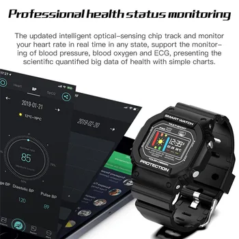 ASKMEER X12 Smart Watch Moterų, Vyrų Skambučių Pranešimo Priminimas IP68 Vandeniui Fitness Tracker Širdies ritmo Monitorius Skaitmeninis Smartwatch