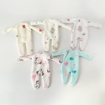 Obitsu11cm paprasto kūdikių drabužiai molio Baby One Piece Pižama, gražus mazgas kiaulių BJD galite dėvėti laipiojimo lėlės drabužiai lėlės priedai