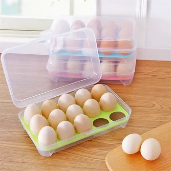 10Grids Kiaušinių Laikymo Dėžutė Plastiko Šaldytuve Kiaušinių Dėžutės Anti-susidūrimo Skaidrus Kiaušinių Konteinerių Virtuvės Įrankiai