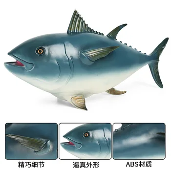 43*13*23cm modeliavimas jūrų gyvūnų modelio dugno padaras statinio didelės minkštos gumos įdaryti tuno vaikų žaislas apdaila