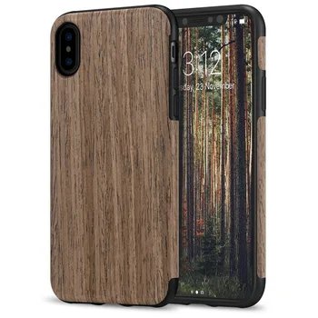 Prabangių senovinių medienos grūdų Atveju iPhone 7 8 6 6S Plius Minkšto Silikono antidetonaciniai Apima, 