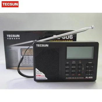 Tecsun PL-606 Skaitmeninis PLL Portable Radio FM Stereo/LW/SW/MW DSP Imtuvas Gražus Lašas Laivybos Originalus Teh sūnus Skaitmeninio Radijo Naujas