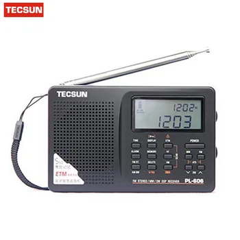 Tecsun PL-606 Skaitmeninis PLL Portable Radio FM Stereo/LW/SW/MW DSP Imtuvas Gražus Lašas Laivybos Originalus Teh sūnus Skaitmeninio Radijo Naujas