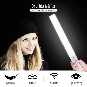 YONGNUO YN360S Handheld LED Vaizdo Šviesos, Fotografijos šviesos Lazdelė Baras 5500K Pritemdomi APP Nuotolinio Valdymo Foto Studija Šviesos