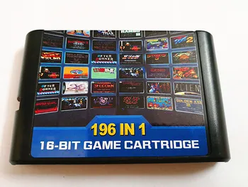 2018 !!! 196 in 1 multi žaidimai tešlą nei 112 1 ir 126 1 Sega Mega Drive PAL ir NTSC lašas laivybos