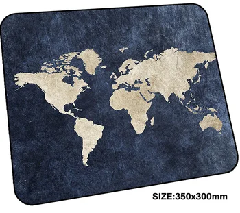 Pasaulio žemėlapyje padas pelės computador žaidėjus mause trinkelėmis 350x300mm padmouse Valdinga kilimėlis ergonomiškas įtaisą Profesinės biuro kilimėliai