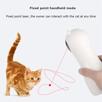 Automatinis Kačių Žaislai Interaktyvios Smart Dantį Pet LED Lazeris Juokinga Rankinį Režimą USB Įkrovimo Katė Sporto Mokymo Reguliuojamas Kampas