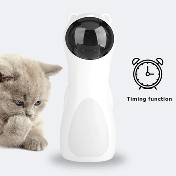 Automatinis Kačių Žaislai Interaktyvios Smart Dantį Pet LED Lazeris Juokinga Rankinį Režimą USB Įkrovimo Katė Sporto Mokymo Reguliuojamas Kampas