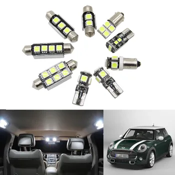 15x nemokamas pristatymas Klaidų Automobilį, LED Interjero Šviesos Kit Auto Led Lemputes, MINI Cooper, r50, r53 S/JCW priedai 2001-2006 m.