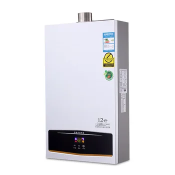 24KW elektrinis vandens šildytuvas 12L Nuolat tipas Gamtinės dujos / LPG temperatūra, stiprus išmetamųjų dujų vandens šildytuvas