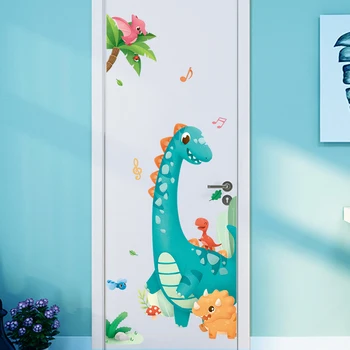Animacinių filmų Rūšių Dinozaurų Sienų Lipdukai Vaikų kambario Nuimamas Vinilo Sienos Lipdukai Vaikų kambario Darželio Gyvūnų Sienos Plakatas