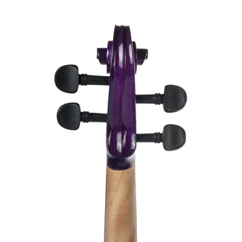 NAOMI Visu Dydžiu 4/4 Liepų Akustinis Smuikas Violetinė Violino Ebony Fingerboard Brazilwood Lankas Muzikos Instrumentai Su Byla